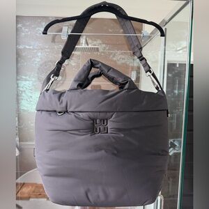 LULULEMON Black Puffer Tote Bag